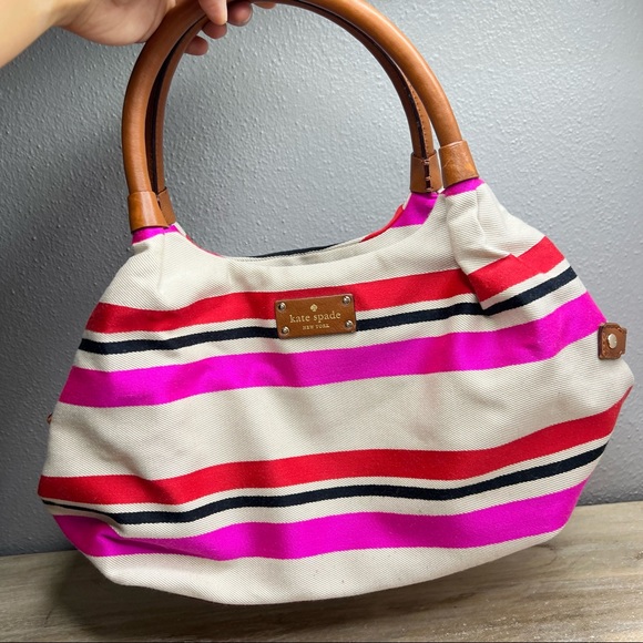 kate spade Handbags - Kate spade leather fabric shoulder bag